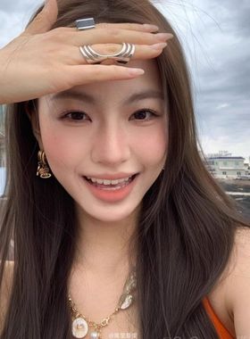 海边度假风海星贝壳珍珠项链女2025新款夸张锁骨链海岛颈链配饰品