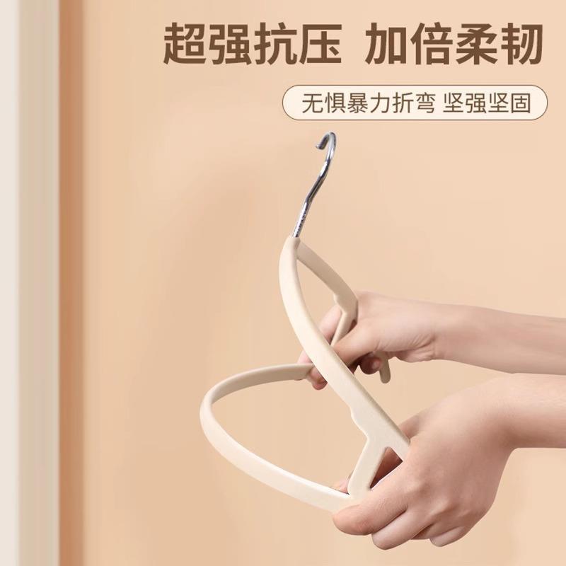 植绒衣架防滑无痕加厚2025新款防肩角家用衣架挂衣晾衣架加宽衣挂 - 图2