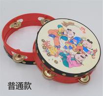 Childrens hands rattle the bell and beat the baby garden Suzuki drummer hand baby beat drums 801 instrument toy hand drum