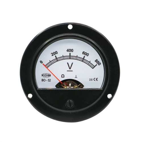 工厂供应 指针式直流电压表BO-52 DC800V圆形车载用表 - 图0