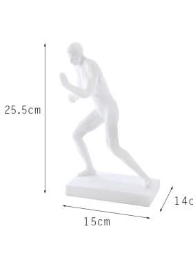 北欧极简人物摆件书房书柜书挡现代样板间售楼中心书靠艺术工艺品