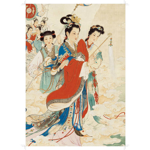 北京画谱 任率英经典工笔仕女精粹重彩工笔人物绘画技法 国画初学者基础入门教材 工笔人物白描设色教程画稿临摹范本艺术鉴赏画册 - 图1