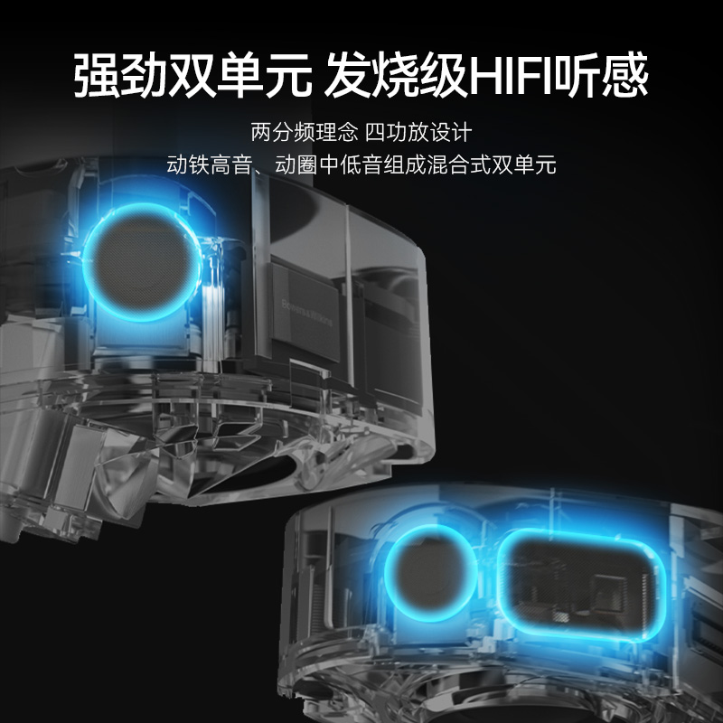 BW宝华韦健Pi7s2真无线蓝牙耳机智能降噪入官方耳正品HIFI高音质