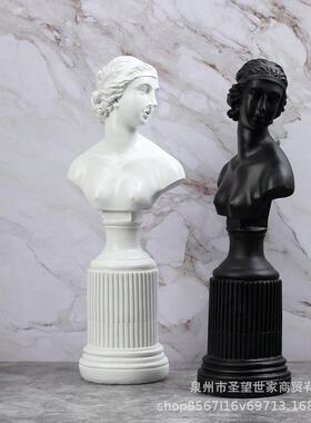 北欧芙丽雅女神像客厅家居摆件工艺品雕塑书房橱窗创意人像摆件