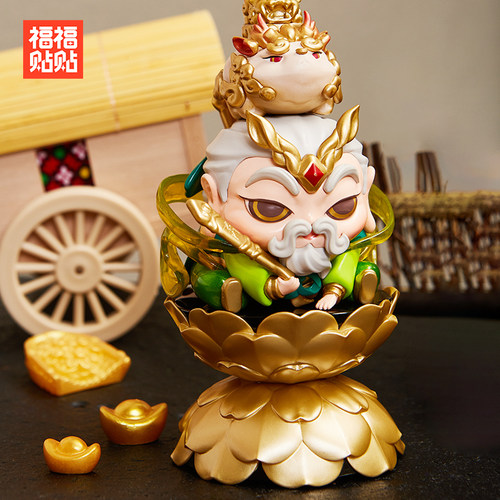 福福贴贴 手办底座盲盒展示架金莲宝座莲花佛像增高新年小礼物 - 图2