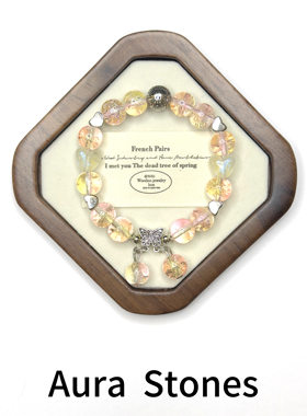 【晶芒星蝶】祈福能量粉水晶手链