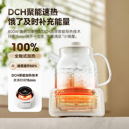 大宇全玻璃恒温水壶婴儿专用智能冲泡家用保温烧水壶温暖奶调奶器 - 图1