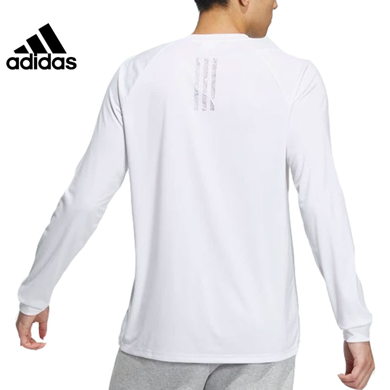 adidas阿迪达斯春季男子CNY运动休闲圆领长袖T恤JE3507 - 图0