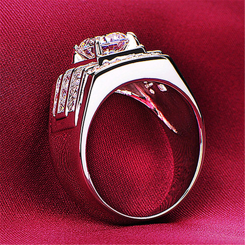 钻石之乡河南商丘跨境电商三排钻石商务戒指 多多热卖满钻霸a0198 - 图1