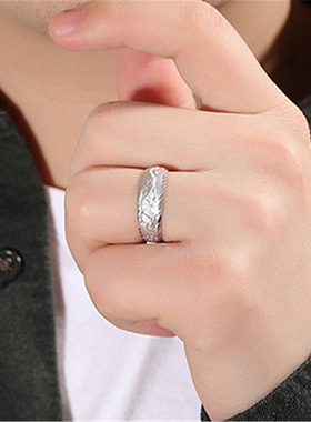 钻石之乡河南商丘复古霸气龙纹戒指真空电镀戒指龙戒子戒指a2555