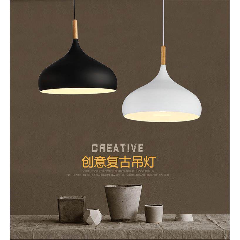 北欧吊灯创意个性单头简约现代LED餐饮吧台饭厅书房铁艺锅盖灯罩,淘宝优惠券,粉丝福利购,淘宝优惠卷