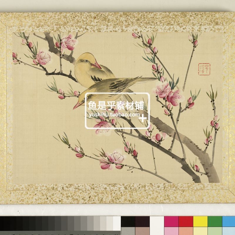 清花蹊女史册页图古代工笔花鸟艺术绘画参考临摹电子图片素材,淘宝优惠券,粉丝福利购,淘宝优惠卷