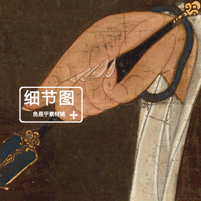 玄奘三藏像唐僧画像绘画西游取经国画艺术微喷临摹电子版图片素材 - 图1