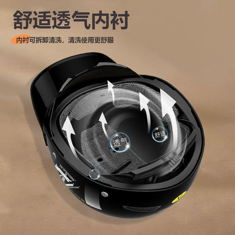 3C certified new national standard electric motorcycle helmet for men in summer sun protection battery for women in four seasons universal safety helmet