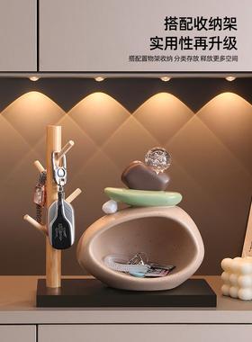 时来运转钥匙收纳玄关摆件入户门鞋柜客厅高端家居装饰品乔迁礼物