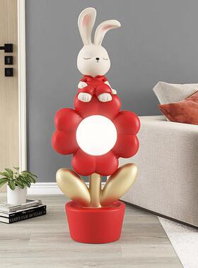 兔子大型客厅落地摆件家居饰品闺蜜朋友新婚结婚礼物送新人实用