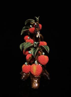 石湾公仔陶瓷摆饰满堂红 橙送客厅玄关装饰品 玄关客厅装饰摆件送