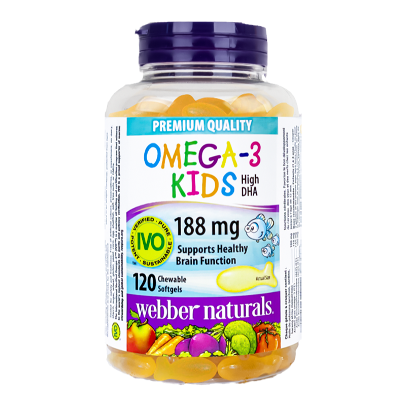 加拿大webber伟博儿童鱼油omega3高含量DHA脑黄金IVO旗舰店正品 - 图3