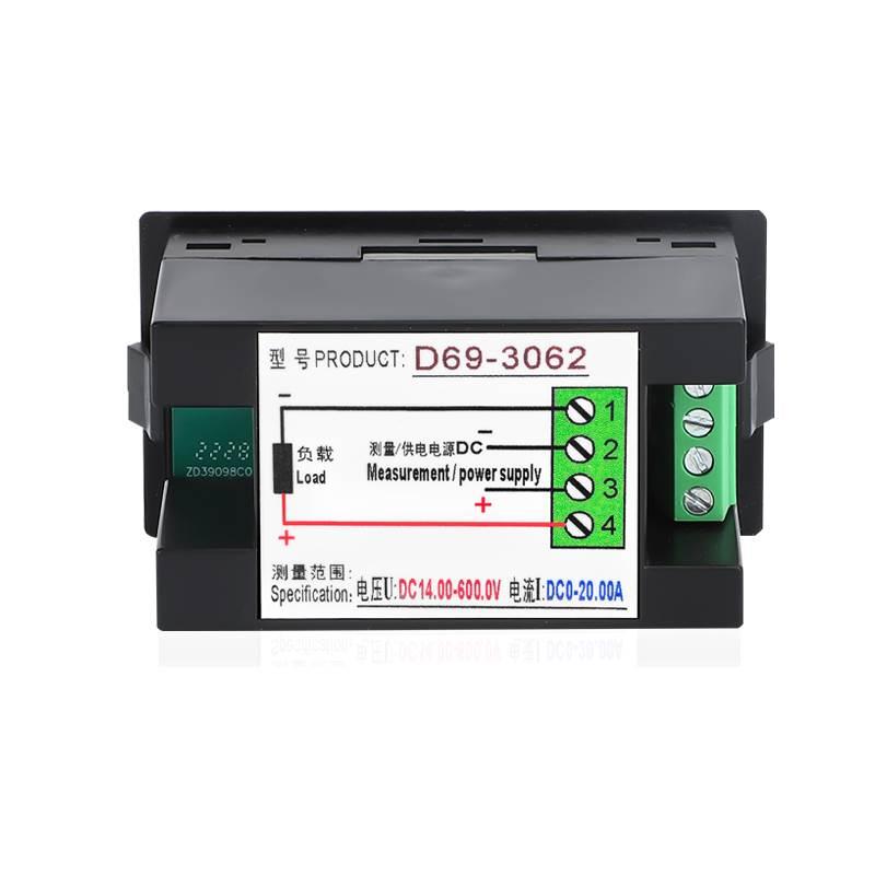 数显直流电压表电流表功率表电量计量显示模块12v600V20a50a100a - 图0