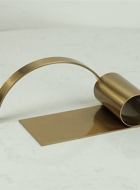 金属竹筒工艺品摆设北欧风创意家居客厅样板房间装饰品竹子小摆件