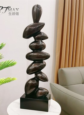 客厅摆件高级感玄关装饰品雕塑工艺品电视柜轻奢抽象会所酒店摆设