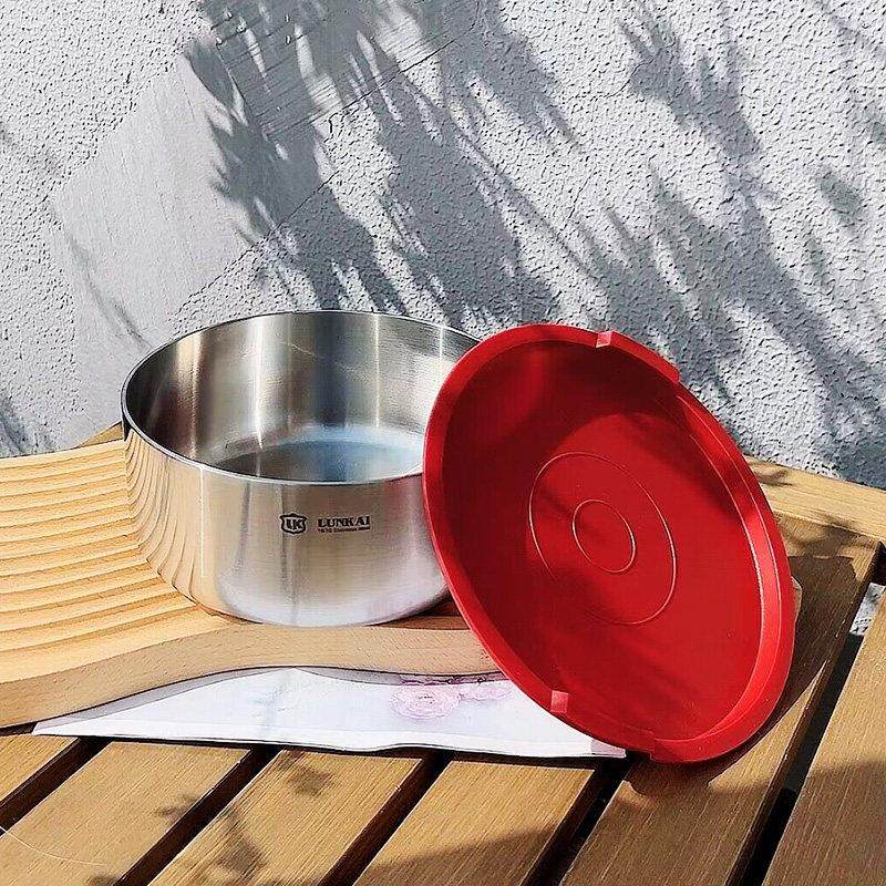 304不锈钢带盖碗泡面大圆碗沙拉盆腌肉盆家用保鲜碗三层加厚密封,淘宝优惠券,粉丝福利购,淘宝优惠卷