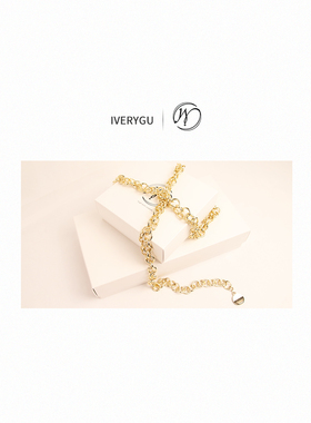 IVERYGU女性金属百搭腰链新款