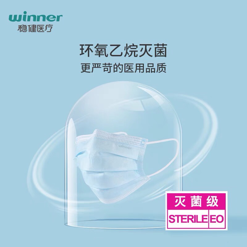 Winner/稳健成人儿童医用外科独立装灭菌级医用外科口罩正品-图1