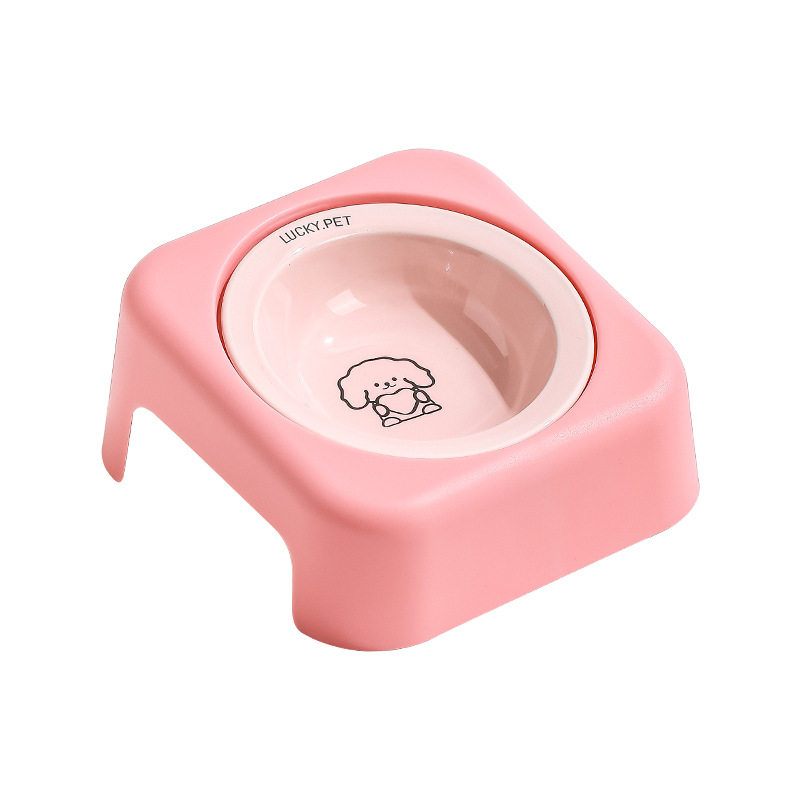 创意卡通飞碟碗带碗架家用陶瓷宠物碗猫粮碗狗碗高颜值猫狗食盆,淘宝优惠券,粉丝福利购,淘宝优惠卷