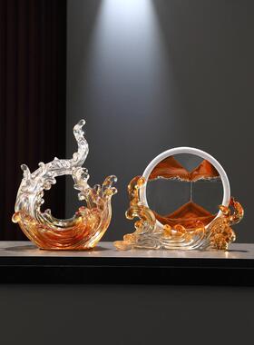 丰盛水气装饰玄关钥匙储物室客厅电视柜酒柜高档装饰乔居礼物