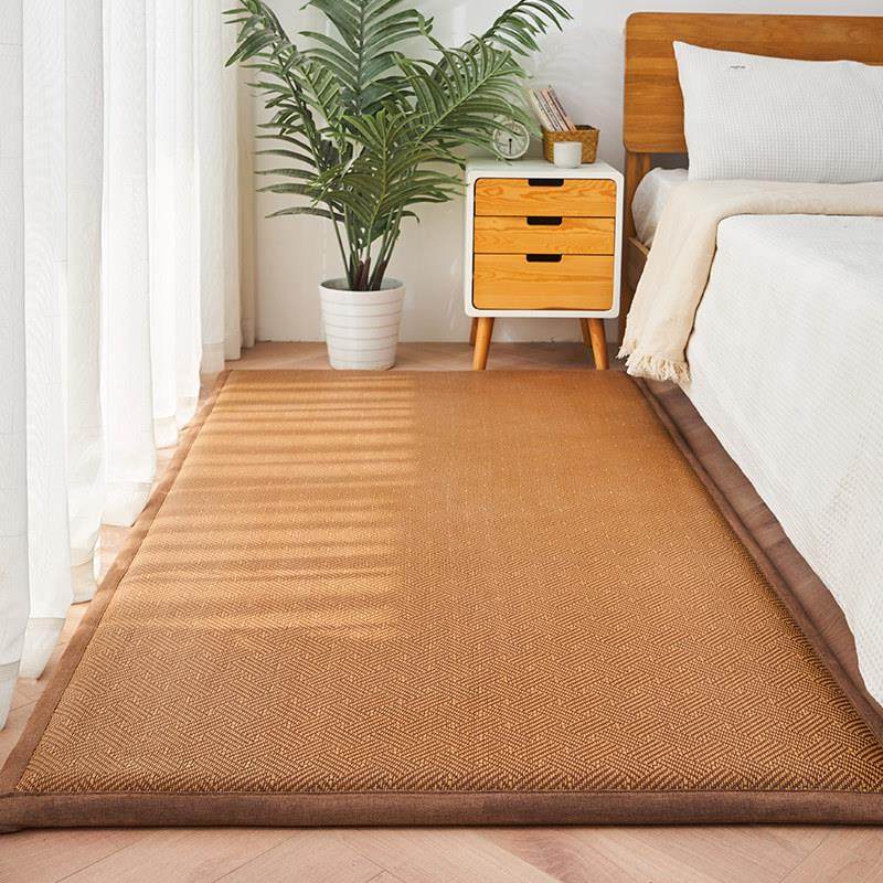 藤编织凉席地铺地毯房间床边毯茶几沙发榻榻米新款耐脏草席地垫子,淘宝优惠券,粉丝福利购,淘宝优惠卷