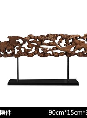 新中式狮子摆件禅意书桌家居客厅书房办公桌房间玄关酒柜软装饰品