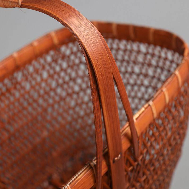 大漆竹编买菜篮茶具收纳篮古风提篮果篮手工旅行便携鸡蛋筐购物篮,淘宝优惠券,粉丝福利购,淘宝优惠卷