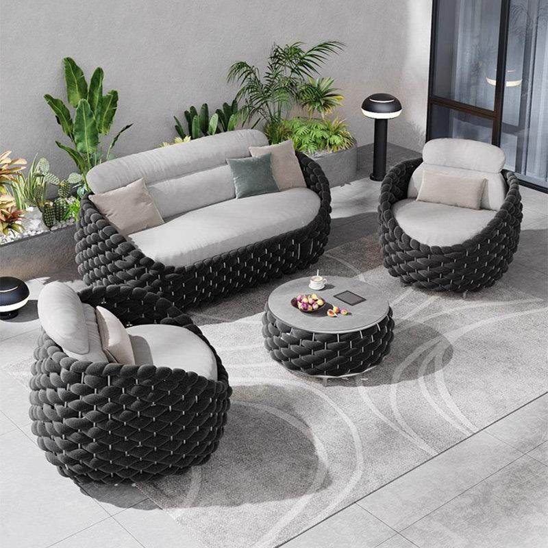 户外沙发庭院别墅阳台藤椅茶几组合露天花园防水防晒藤编休闲家具,淘宝优惠券,粉丝福利购,淘宝优惠卷