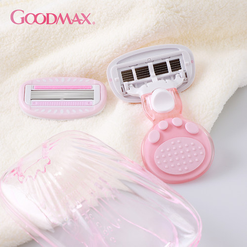 GoodMax刮毛刀女士专用私密腋下防刮伤修剪剃毛器脱毛可替换便携 - 图3