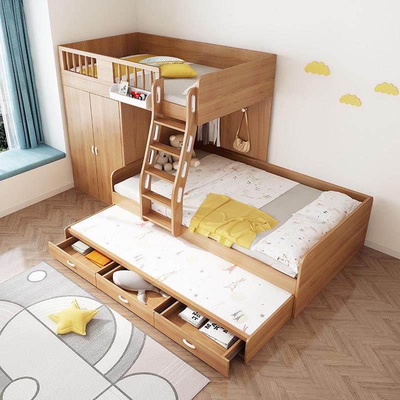 交错式上下床儿童高低床小户型子母床家用省空间上下铺错位双层床,淘宝优惠券,粉丝福利购,淘宝优惠卷