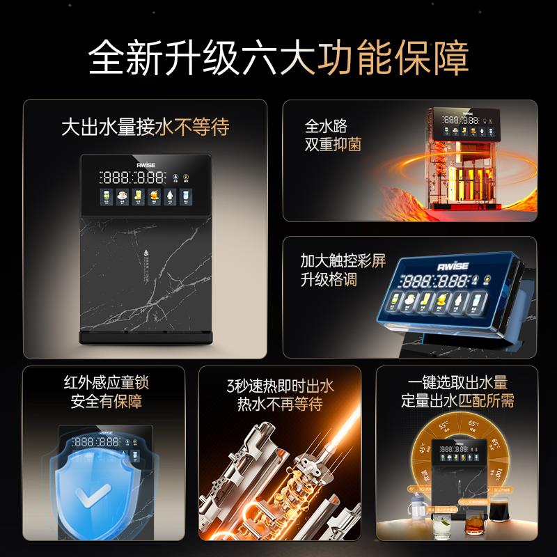 Rwise瑞森管线机饮水机净水器2025新款壁挂式家用即热式直饮机 - 图1