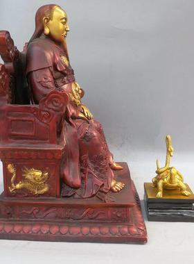 纯铜玄天上帝像 金殿祖师爷铜像武当山真武大帝玄武神像供奉摆件