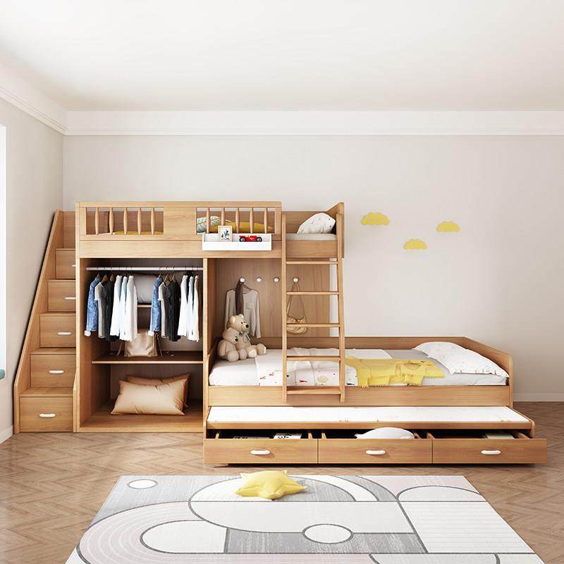 交错式上下床儿童高低床小户型子母床家用省空间上下铺错位双层床,淘宝优惠券,粉丝福利购,淘宝优惠卷