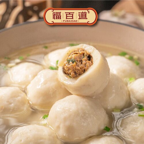福百道手工鱼丸福州特产包心鱼圆火锅烧烤食材鱼蛋无防腐1600g - 图0