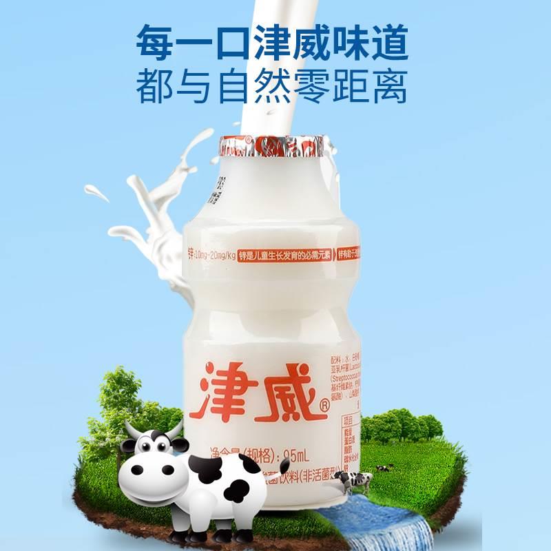 津威酸奶乳酸菌饮料饮品95ml*40瓶整箱含锌150ml大瓶贵州金威酸奶 - 图0