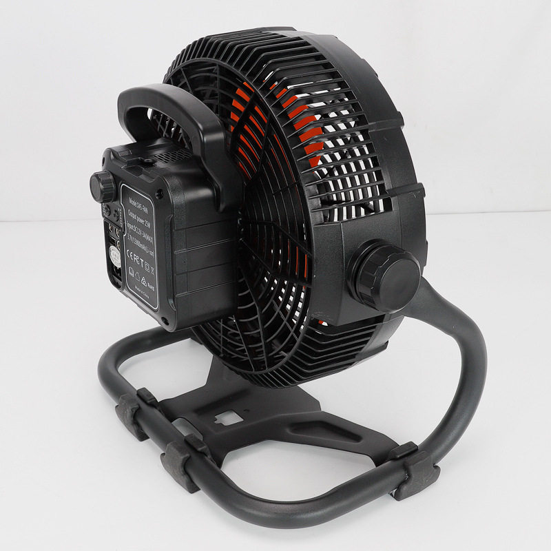 便携式移动风扇USB锂电池充电可调速LED照明大风量工业趴地扇,淘宝优惠券,粉丝福利购,淘宝优惠卷