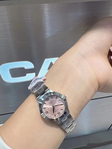 卡西欧手表女Casio LTP-1177A-4A1粉色钢带简约轻巧石英女士手表 - 图2