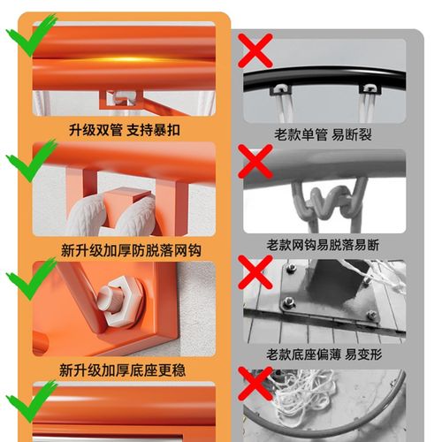 极速篮球框投篮架标准户外壁挂z式室外可移动家庭用成人免打孔便 - 图2