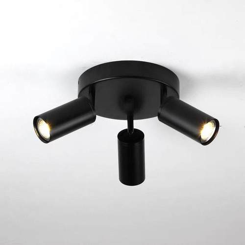 双头明装射灯GU10三头吸顶灯客厅过道背景灯LED可换灯泡防眩筒灯 - 图2