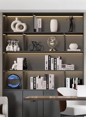 贝汉美现代办公室桌酒柜装饰品摆件轻奢高档客厅家居柜子高级感