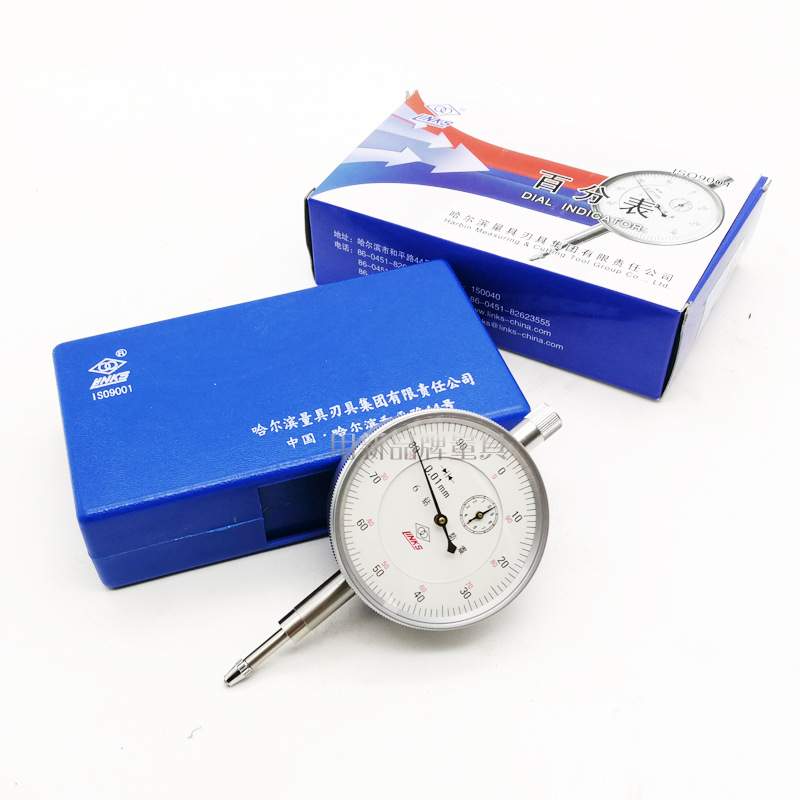 哈量指针式6钻百分表0-3-5-10-20-30-50mm千分表8钻防震0-1mm广陆 - 图1