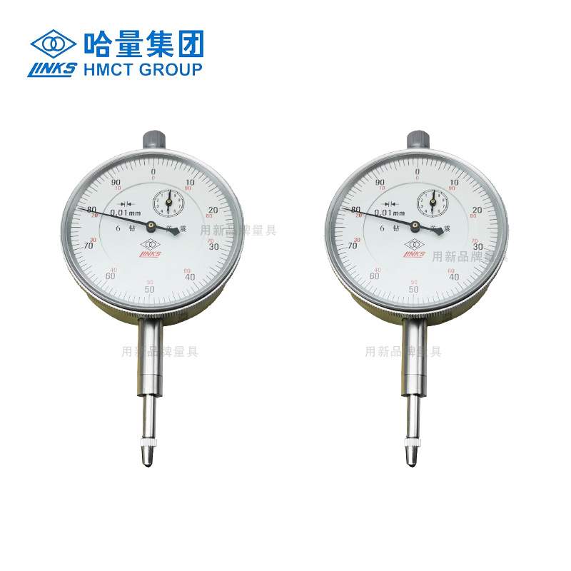哈量指针式6钻百分表0-3-5-10-20-30-50mm千分表8钻防震0-1mm广陆 - 图2
