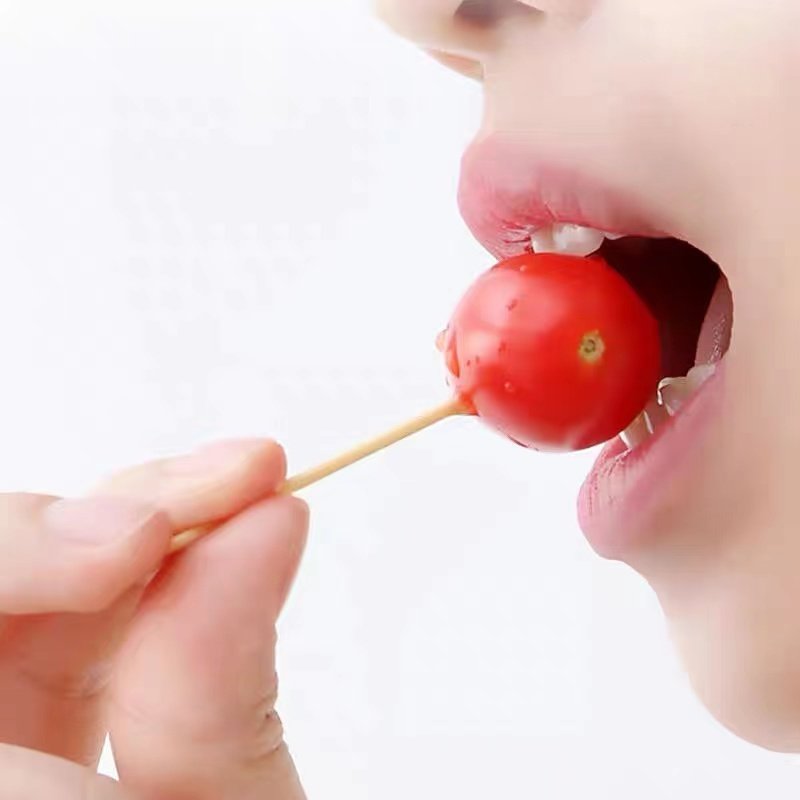 家用一次性双头竹制便携带水果签餐厅饭店餐后剔牙细牙签家装主材