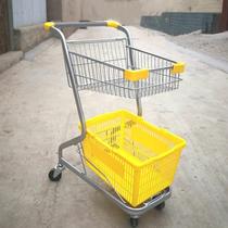 Supermarket Shopping Cart Small Trolley Double Cart Ktv Small Cart Home Convenience Store Mall Cart